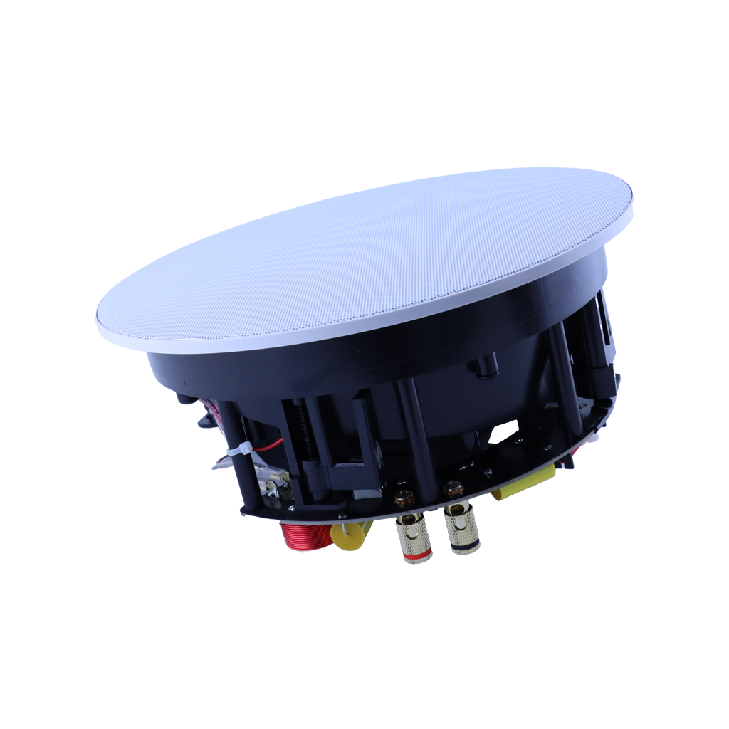 Front view of Jamie Audio J7007 6.5-inch in-ceiling speaker with neodymium magnet and magnetic grill
